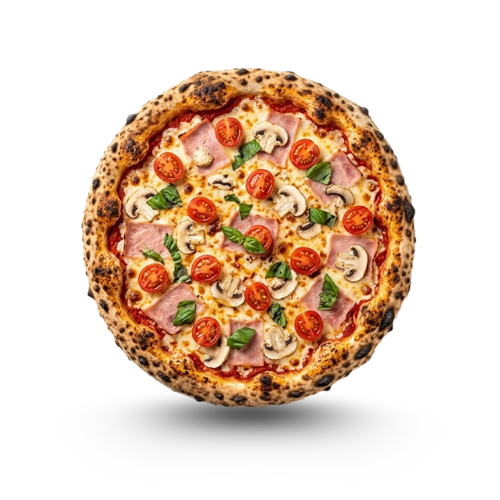 Pizza Funghi e Prosciutto